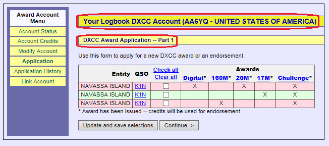 DXCC Logbook of the World LoTW Help Pages