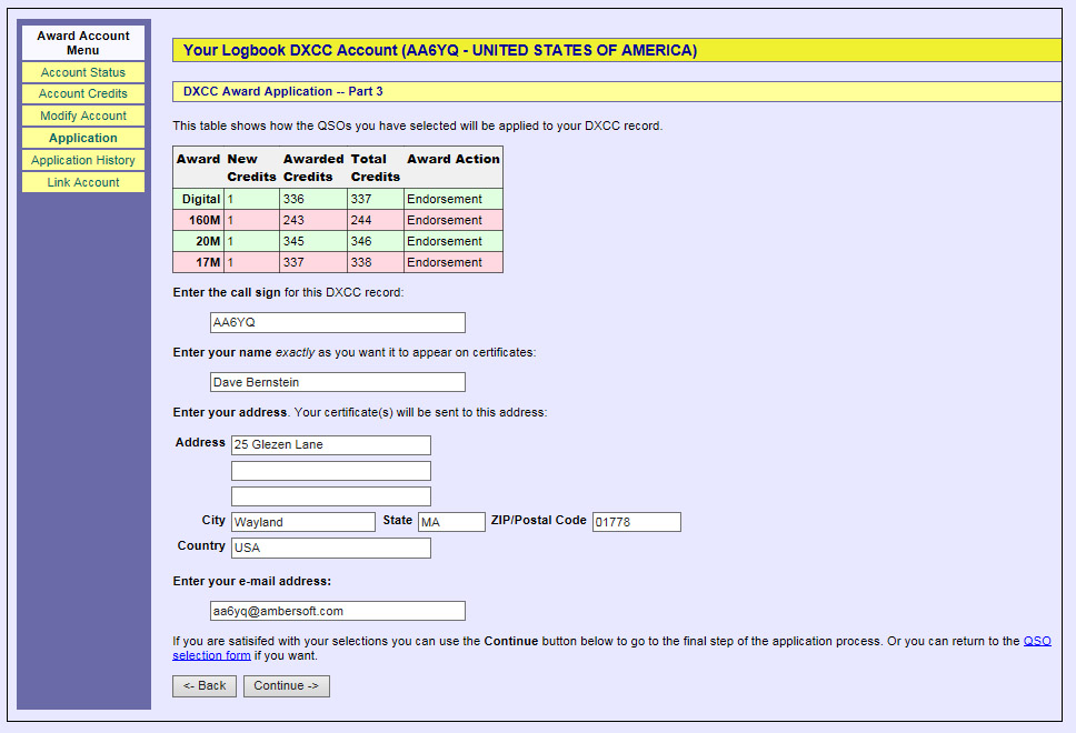 DXCC Logbook of the World LoTW Help Pages