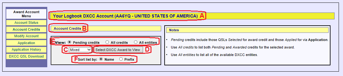 DXCC Logbook of the World LoTW Help Pages